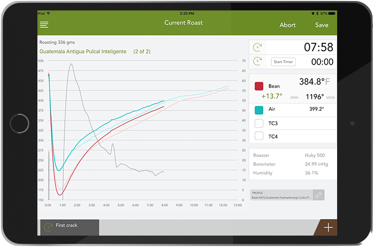 Roast Profiling iPad