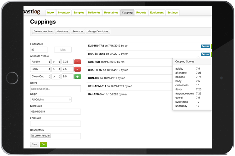 Blend Management iPad
