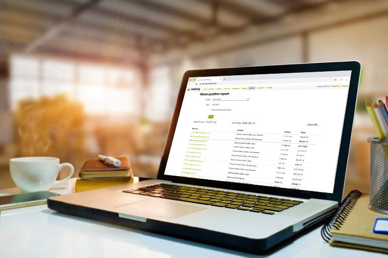 RoastLog software displayed on laptop
